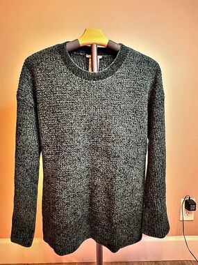 Matty M Dark Green Chenille Sweater Women’s Medium Crewneck Cozy Knit
